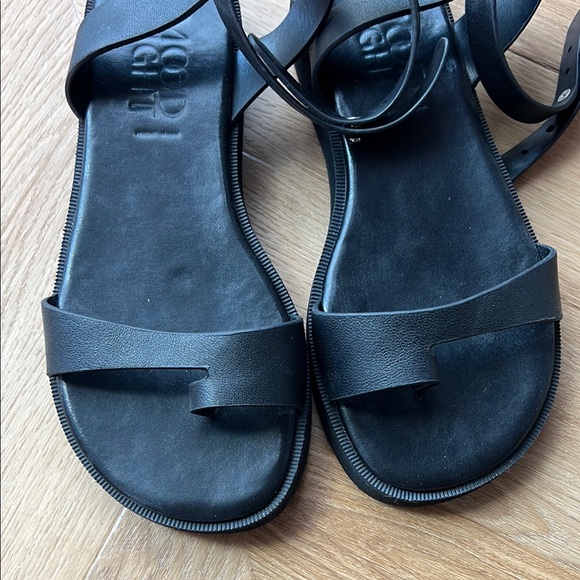 WConcept Black Leather Sandals, 37 - Picture 14 of 17